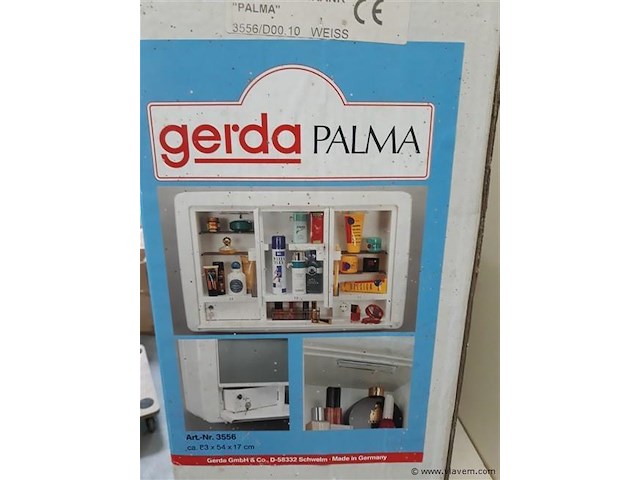 1 x apotheekkast met spiegels - afbeelding 2 van  2