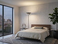 1 x arcao design vloerlamp zwart 35cm 22w led cct 3 kleur dimbaar - afbeelding 5 van  7