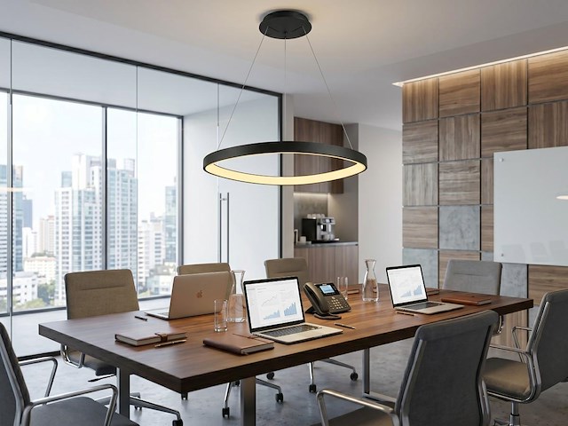 1 x auren design hanglamp zwart 62cm 50w led cct 3 kleur & 3 stappen dimmen - afbeelding 4 van  6