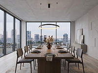 1 x auren design hanglamp zwart 82cm 70w led cct 3 kleur & 3 stappen dimmen - afbeelding 3 van  6