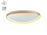 1 x auren design plafondlamp goud 62cm 50w led cct 3 kleur & 3 stappen dimmen - afbeelding 5 van  6