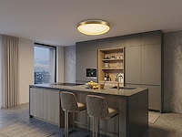 1 x auren design plafondlamp goud 62cm 50w led cct 3 kleur & 3 stappen dimmen - afbeelding 4 van  6