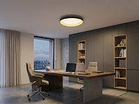 1 x auren design plafondlamp zwart 62cm 50w led cct 3 kleur & 3 stappen dimmen - afbeelding 4 van  6