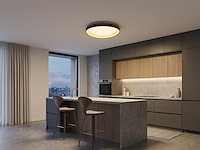 1 x auren design plafondlamp zwart 62cm 50w led cct 3 kleur & 3 stappen dimmen - afbeelding 5 van  6