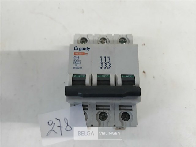 1 x automaat 3p 16a - afbeelding 3 van  3