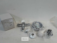 1 x bad-douche kraan wit/chrome allibert met douchekop - afbeelding 1 van  3