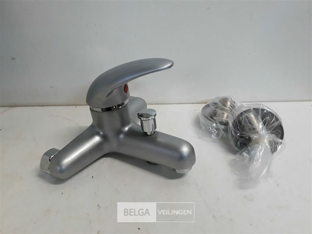 1 x bad-douche mengkraan grijs mat - afbeelding 3 van  3