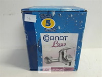 1 x bad-douche mengkraan grijs mat - afbeelding 1 van  3