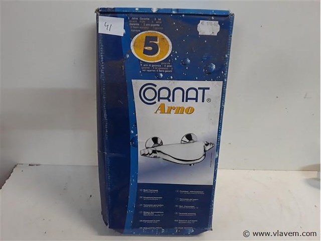 1 x bad-douche thermostaat kraan chrome - afbeelding 1 van  2