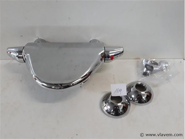 1 x bad-douche thermostaat kraan chrome - afbeelding 1 van  2