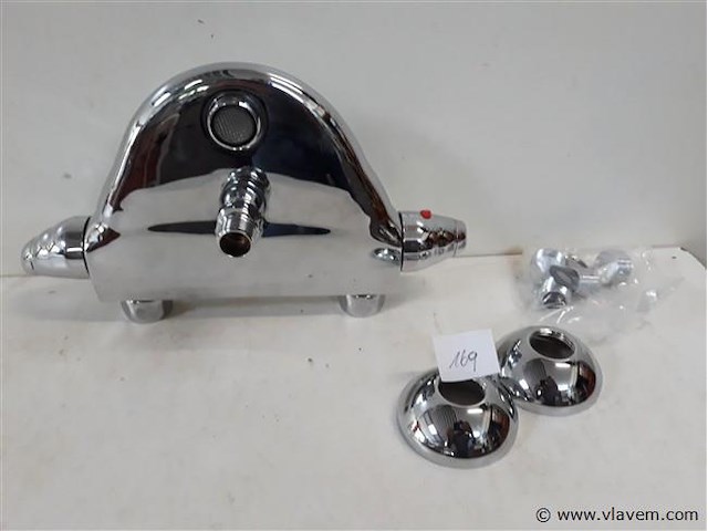 1 x bad-douche thermostaat kraan chrome - afbeelding 2 van  2