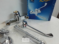 1 x bad mengkraan chrome met lange beugel - afbeelding 3 van  3