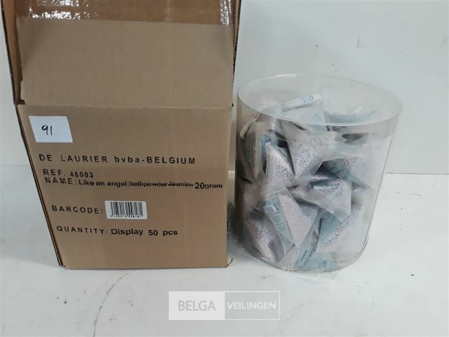 1 x badpoeder 50 x 20 gram jasmine geur - afbeelding 2 van  3