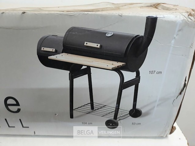 1 x bbq smoker grill op wielen - afbeelding 3 van  3