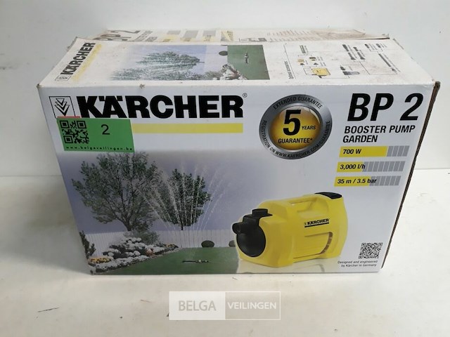 1 x beregeningspomp karcher bp 2 700w 3000l/h - afbeelding 1 van  3
