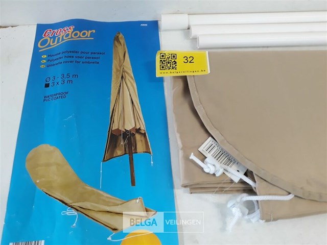 1 x beschermhoes grote parasol tot 3,5m - afbeelding 3 van  3