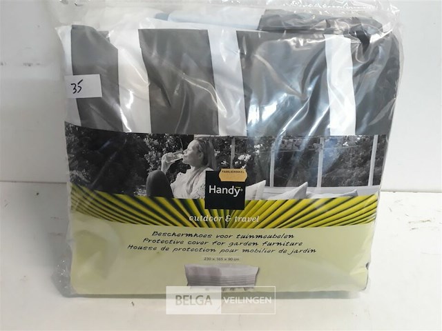 1 x beschermhoes tuinset rechthoek 230x165x90 cm - afbeelding 2 van  3