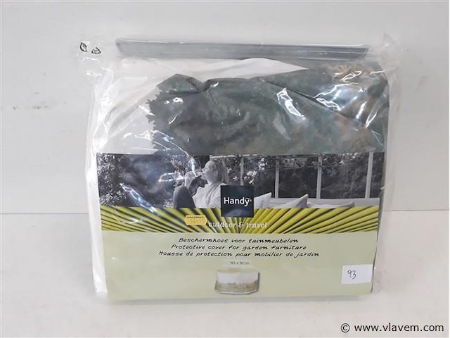 1 x beschermhoes voor tuinmeubel rond - afbeelding 1 van  2