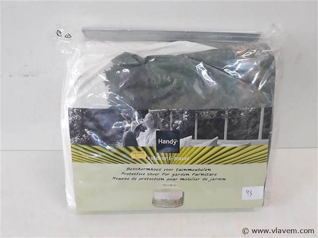 1 x beschermhoes voor tuinmeubel rond - afbeelding 1 van  2