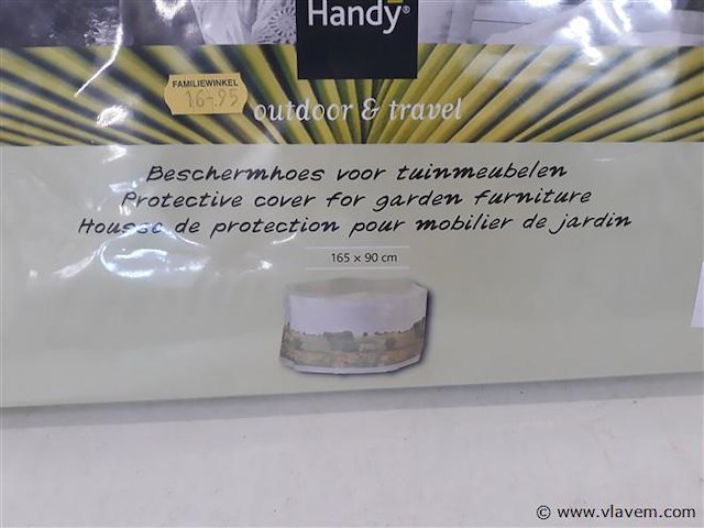 1 x beschermhoes voor tuinmeubel rond - afbeelding 2 van  2