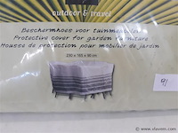 1 x beschermhoes voor tuinmeubelset - afbeelding 2 van  2