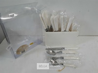 1 x bestekset 24 delig in pvc houder - afbeelding 2 van  3