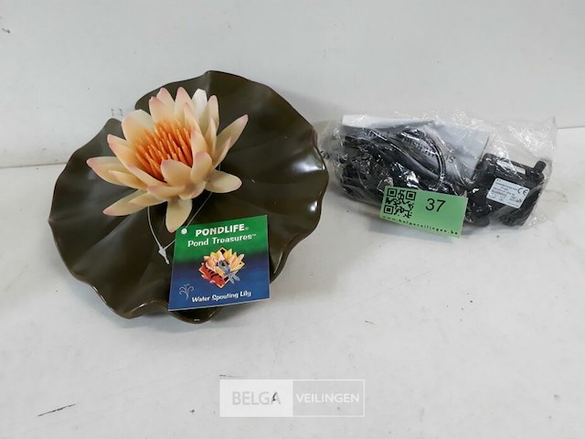 1 x blad als fontein + pomp - afbeelding 1 van  3