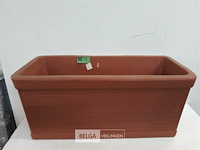 1 x bloembak dubbelwandig 33x33 lengte 75 cm