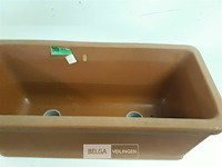 1 x bloembak dubbelwandig 33x33 lengte 75 cm - afbeelding 3 van  3