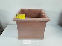 1 x bloembak terracotta 27x27x21 cm - afbeelding 2 van  3