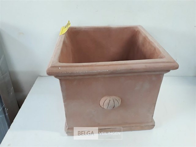 1 x bloembak terracotta 27x27x21 cm - afbeelding 3 van  3