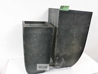 1 x bloembakken set polyester 2 stuks - afbeelding 3 van  3