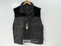 1 x bodywarmer grijs/zwart free2be xxl - afbeelding 2 van  3