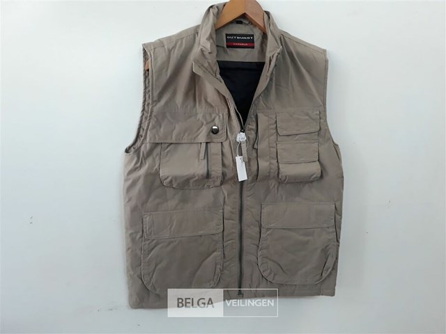 1 x bodywarmer taupe outburst xxl - afbeelding 2 van  3