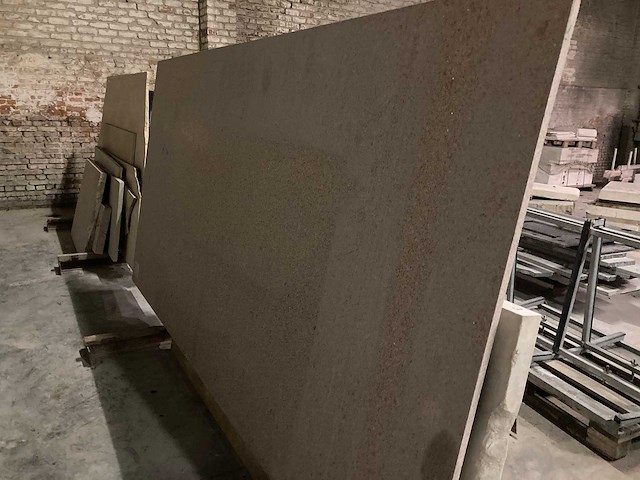 1 x bok met plaat composiet en plaat bianco carrara 8cm dik - afbeelding 1 van  4