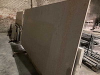 1 x bok met plaat composiet en plaat bianco carrara 8cm dik - afbeelding 1 van  4