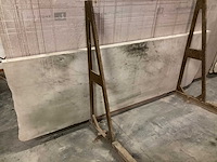 1 x bok met plaat composiet en plaat bianco carrara 8cm dik - afbeelding 3 van  4