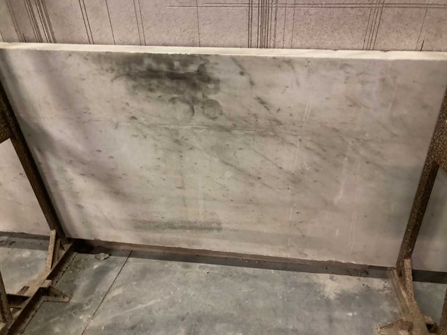 1 x bok met plaat composiet en plaat bianco carrara 8cm dik - afbeelding 4 van  4