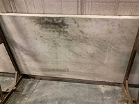 1 x bok met plaat composiet en plaat bianco carrara 8cm dik - afbeelding 4 van  4