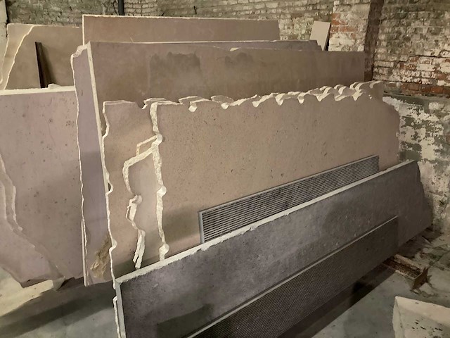 1 x bok met platen bourgondische witsteen - afbeelding 4 van  4