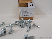 1 x boorschroef zeskant 6,3x19 mm 100 stuks - afbeelding 2 van  2