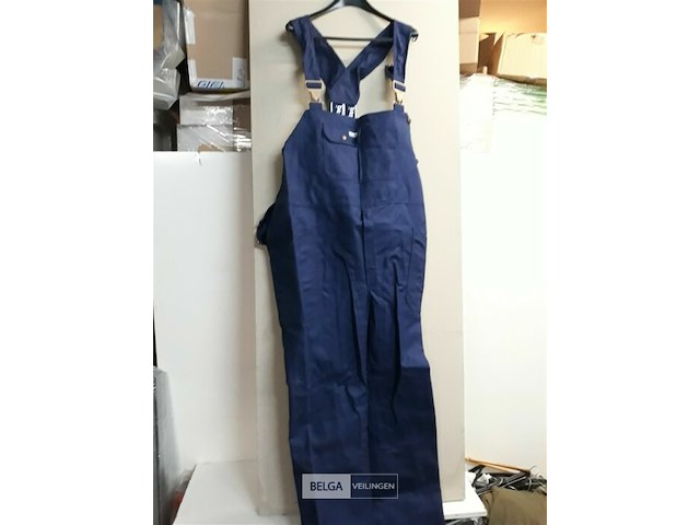 1 x bretelbroek blauw fristads 64 - afbeelding 2 van  3