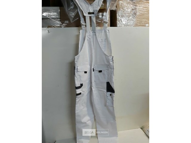 1 x bretelbroek wit wolf line 46 - afbeelding 3 van  3