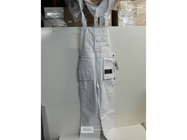 1 x bretelbroek wit wolf line 48 - afbeelding 1 van  3