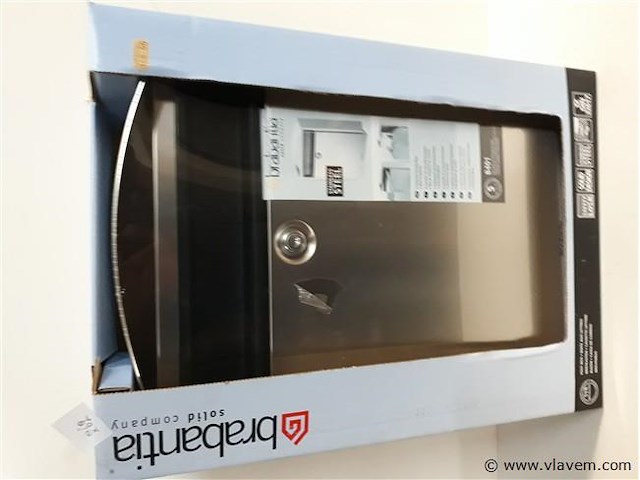 1 x brievenbus brabantia inox - afbeelding 1 van  2