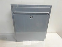 1 x brievenbus brabantia silver grey - afbeelding 3 van  3