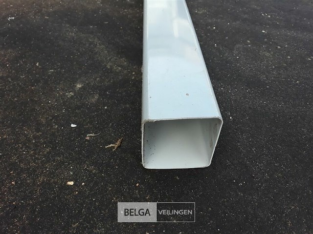 1 x buis pvc grijs 80x80mm 4m - afbeelding 3 van  3