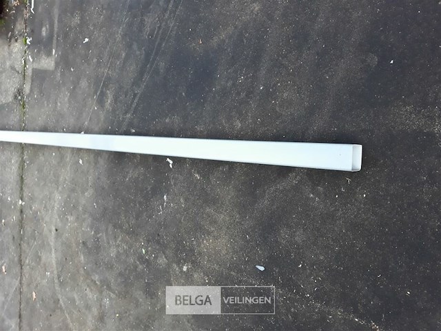 1 x buis pvc grijs 80x80mm 4m - afbeelding 1 van  3