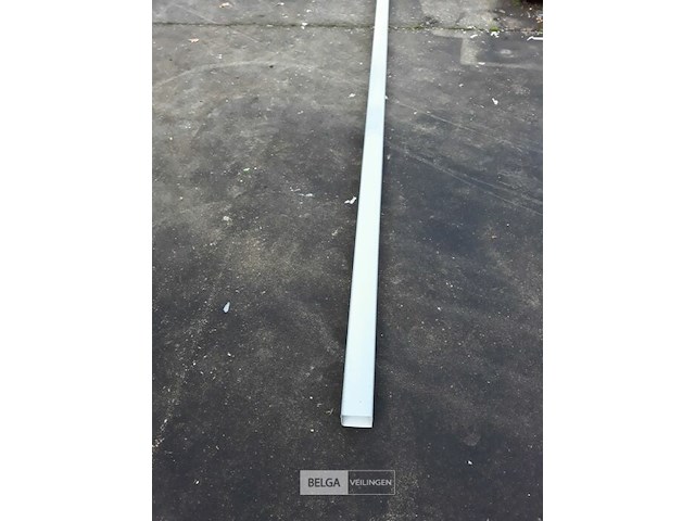 1 x buis pvc grijs 80x80mm 4m - afbeelding 2 van  3