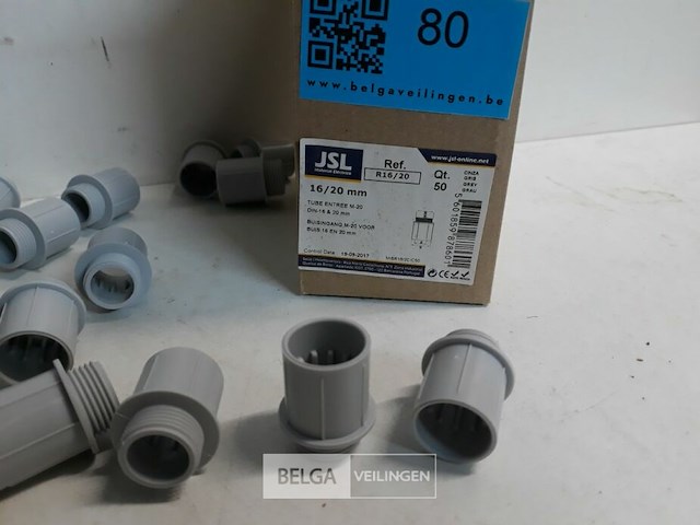 1 x buisingang 20mm voor buis 16+20 mm 50 stuks - afbeelding 3 van  3